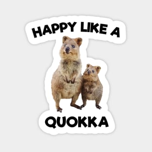 Happy Like a Quokka Cute Australian Teddy Bear Sticker